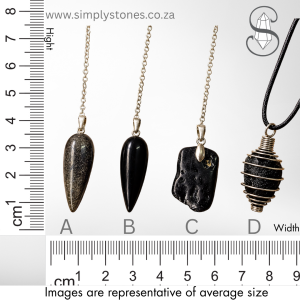 Black Crystal Pendulums Obsidian Shungite Tektite