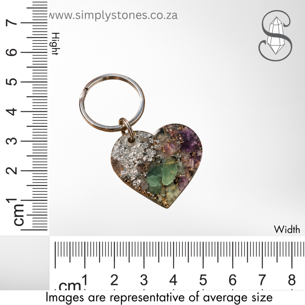 Orgonite Heart Keyring pet companion Orgonite Products South Africa (2)