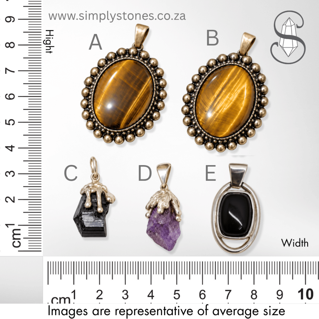 Vintage Gemstone Crystal Pendants Simply Stones Online Crystal Store Tigerseye tourmaline amethyst Onyx Vintage