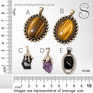 Vintage Gemstone Crystal Pendants Simply Stones Online Crystal Store Tigerseye tourmaline amethyst Onyx Vintage