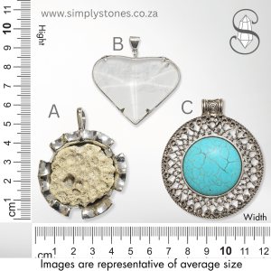 Large Vintage-Style Pendants Simply Stones Online Crystal Store turquoise clear quartz fossil coral Vintage