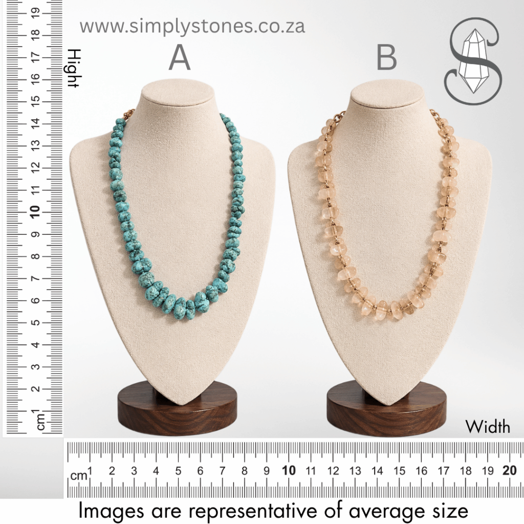Vintage Natural Stone Necklaces jewellery Necklaces Howlite Rose Quartz Simply Stones Online Crystal Store